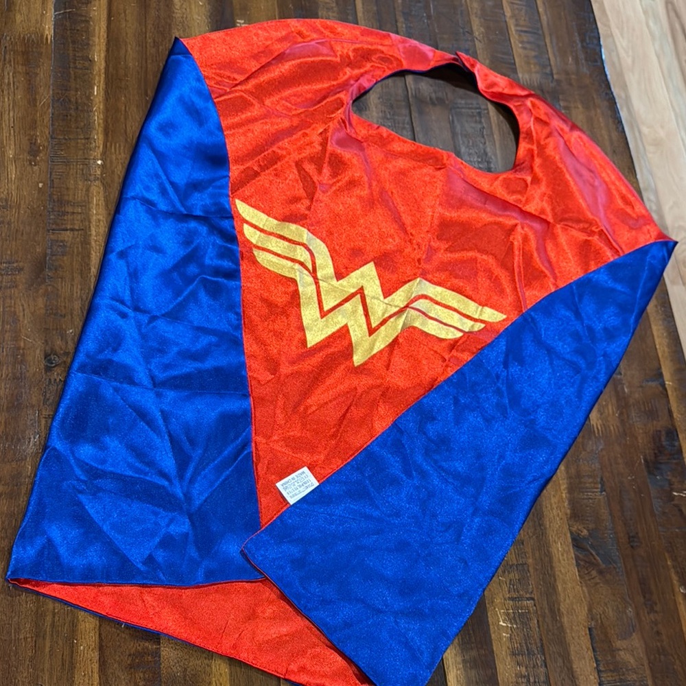 New Superhero Red and Gold Kids Cape